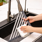 Triangular Corner Sink Organizer with Direct Drain
