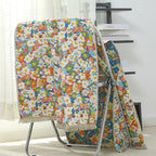 Floral Reversible Bath Towel with Colorful Print