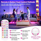 Rechargeable RGB LED Bulb with Remote - No Wiring Required