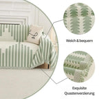 Cotton Chenille Sofa Throw with Non-Slip Design