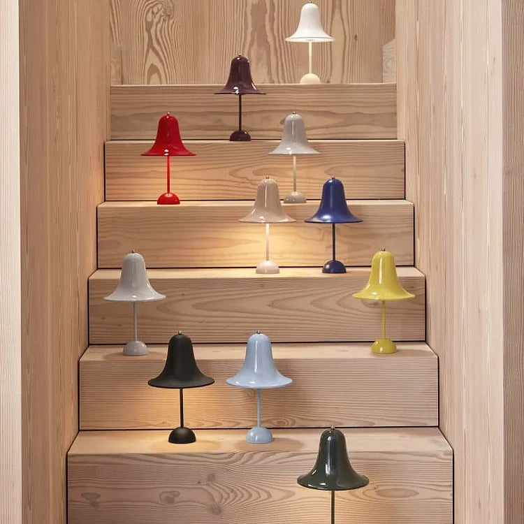 Rechargeable LED Bell Table Lamp with Touch Dimmer
