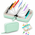 Waterproof Pill Organizer with 14 Removable Pouches Green