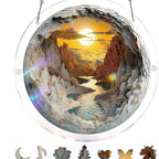 Stained Glass Sun Catcher - Shatterproof Acrylic Window Art