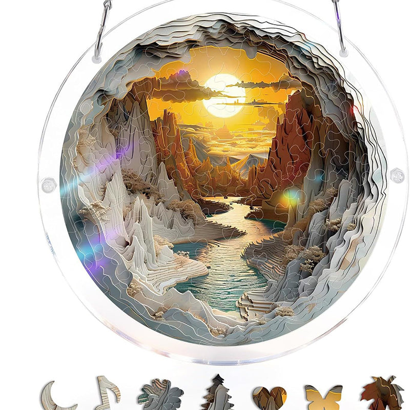 Stained Glass Sun Catcher - Shatterproof Acrylic Window Art