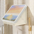 Wall-Mounted Storage Box with Sunset Artwork