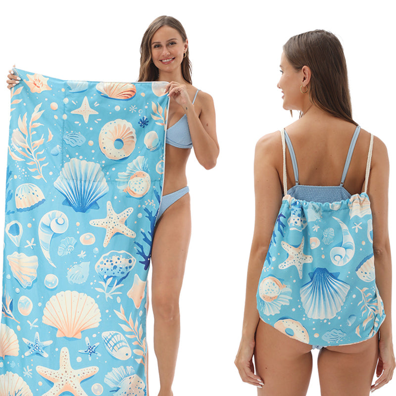 Beach Towel Backpack – 2-in-1 Convertible Design