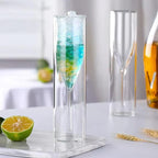 Double Wall Champagne Flutes with Floating Effect - Set of 2