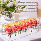 Clear Acrylic Flower Vase with Individual Stem Holes