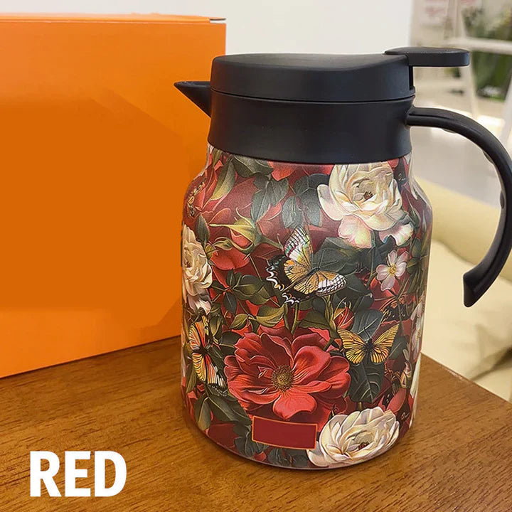 Insulated Carafe 1 L – Keeps Drinks Warm for Hours Red 1000 ml