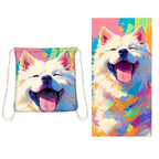 Beach Towel Backpack with Sand-Resistant Fabric