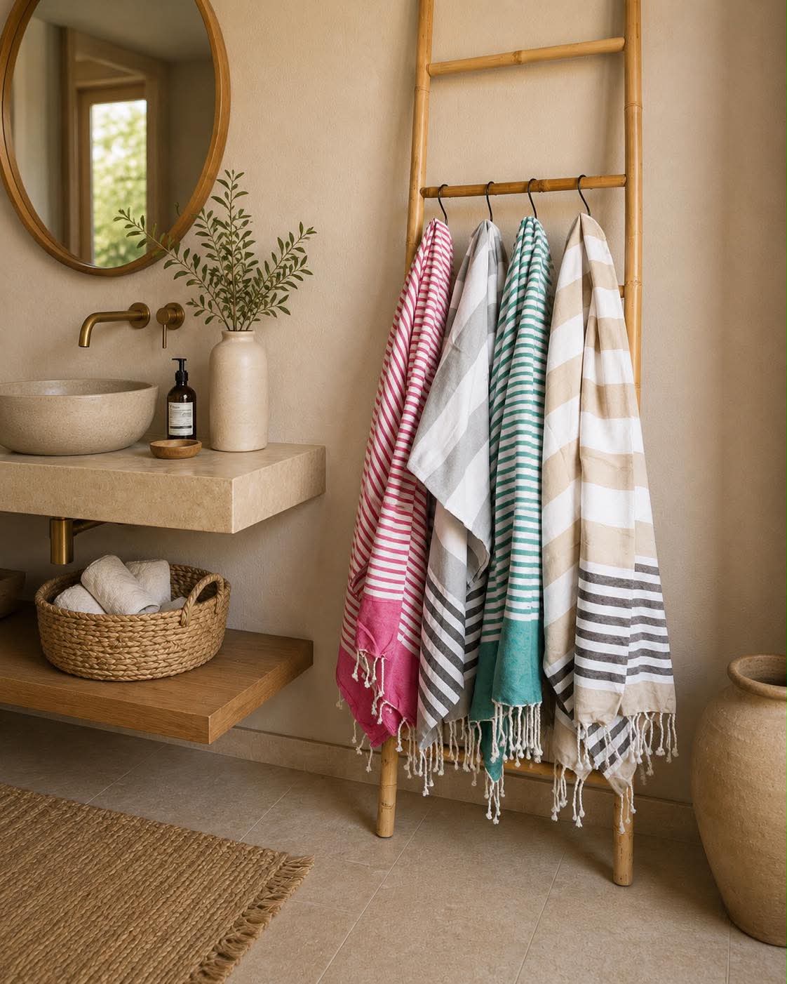 Hammam Turkish Towel with Tassels