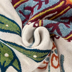 Reversible Cotton Bath Towel with Floral Print