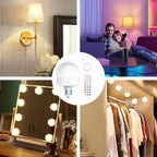 Rechargeable RGB LED Lamp E27 with Remote Control – No Wiring Needed