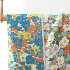 Floral Reversible Bath Towel with Colorful Print