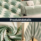 Cotton Chenille Sofa Throw with Non-Slip Design
