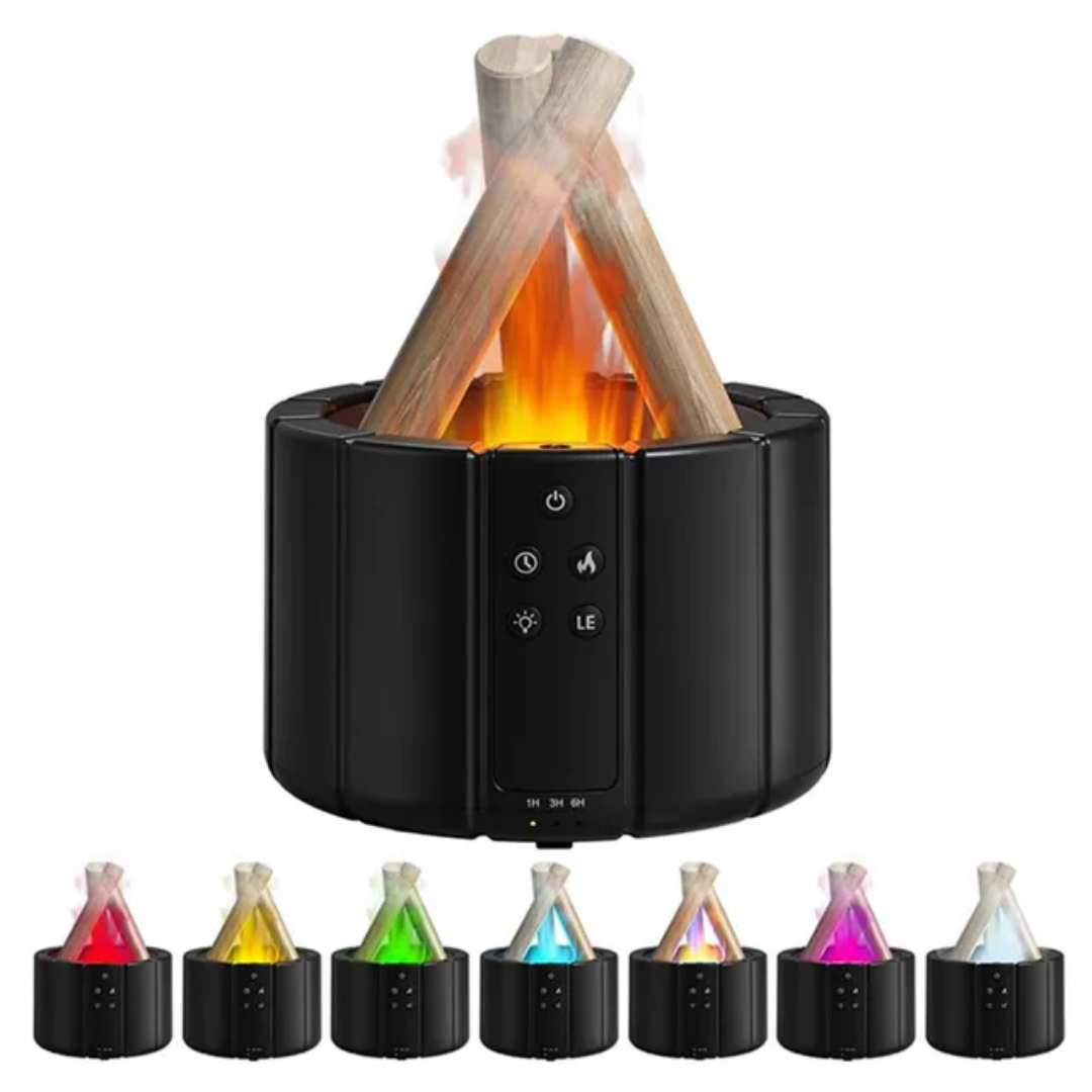 Flame Effect Humidifier with Remote Control