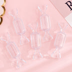 Clear Candy-Shaped Jewelry Storage Boxes - Set of 10