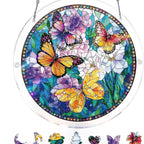 Acrylic Window Catcher with Stained Glass Design