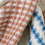 Cotton Bath Towel with Honeycomb Weave