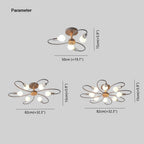 Modern Metal Ceiling Light with Curved Arms