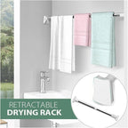 Retractable Towel Rack – Adjustable Wall Mount