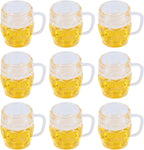 Mini Beer Mug Decorations with Foam Effect - Set of 12
