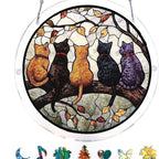 Acrylic Window Catcher with Stained Glass Design
