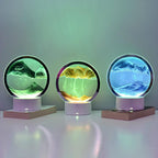 LED Sand Art Lamp with Color Changing Light