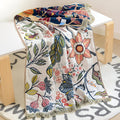 Reversible Cotton Bath Towel with Floral Print