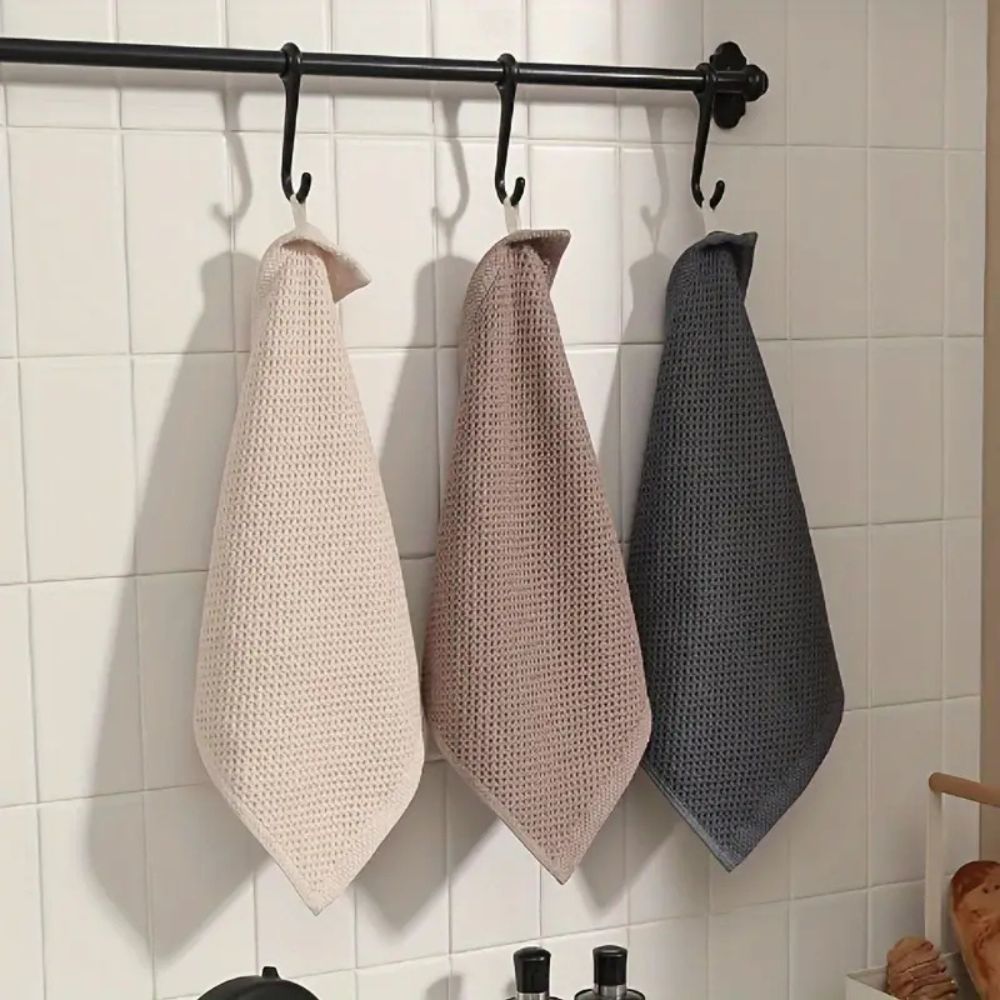 Honeycomb Cotton Kitchen Towels – Ultra Absorbent