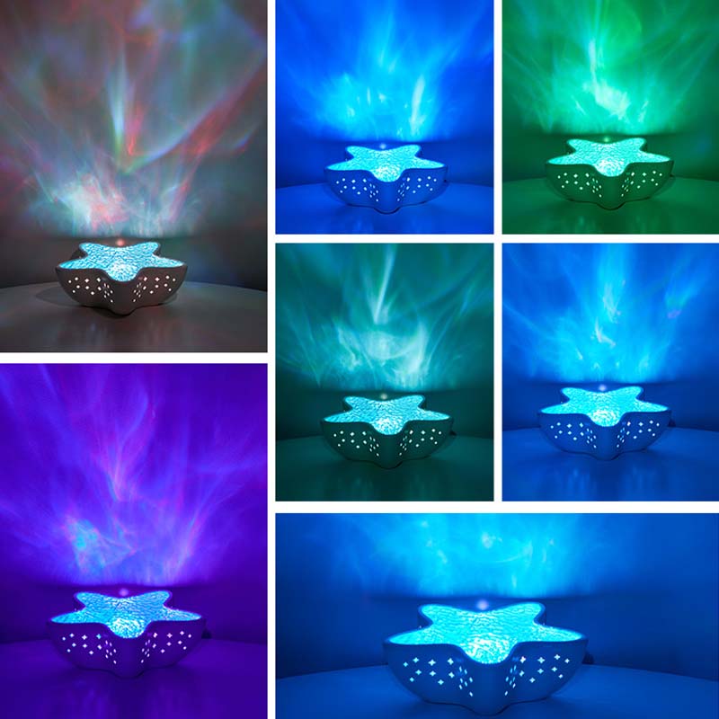 Starfish Ocean Wave Light Projector with 7 Colors