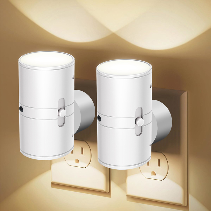 Dimmable LED Night Light to Plug In with Rotary Controller – Warm White Light