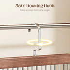 Wooden Hanger with Stainless Steel Clips – Hang More, Take Up Less Space - Set of 2