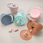 Silicone Snack Cup with Leak-Proof Lid for Kids
