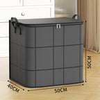 Storage Bag for Blankets and Bulky Items – S to XL Black Medium (50*40*50)
