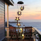 Solar Hanging Light with Celestial Design