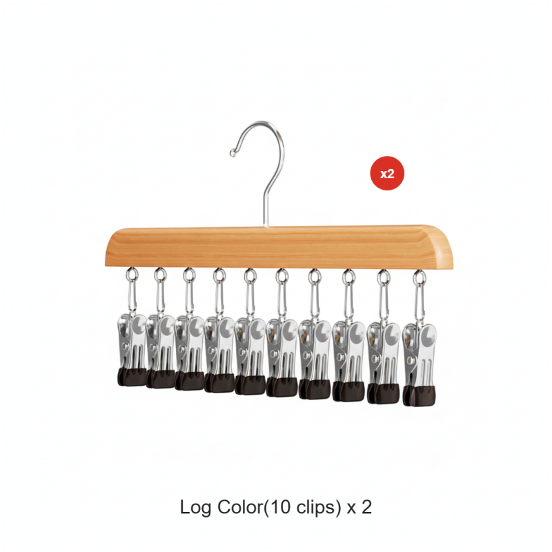 Rotating Multi-Hook Closet Organizer with 360° Swivel