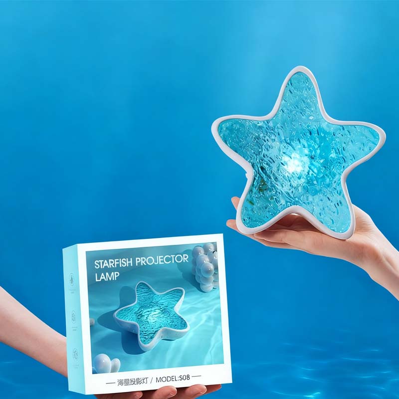 Ocean Wave Light Projector - Starfish Shape with 7 Colors