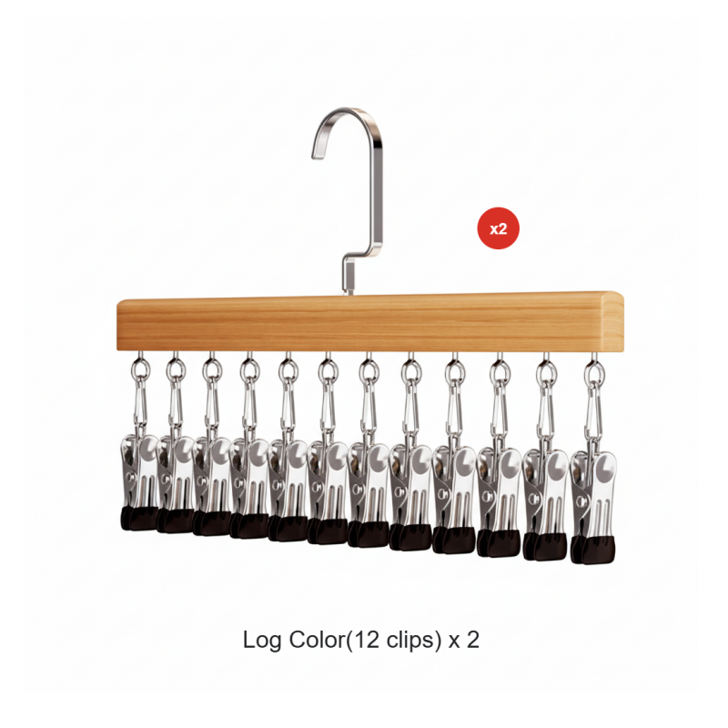 Rotating Multi-Hook Closet Organizer with 360° Swivel