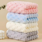 Soft Fleece Towel Set with Hanging Loop