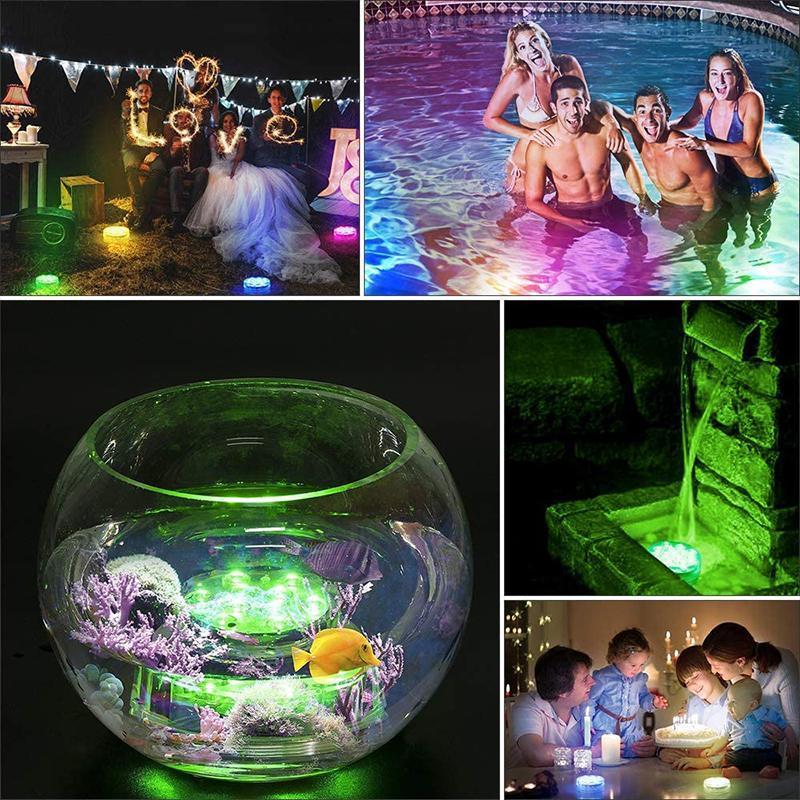 Submersible LED Pool Lights with Remote Control
