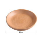 Handcrafted Walnut Wood Serving Plate Light Large