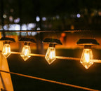 Solar Hanging Lights with Warm LED Filament
