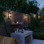 Modern Outdoor Wall Lamp with Glass Diffuser