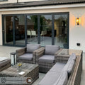 Modern Outdoor Wall Lamp with Glass Diffuser