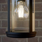 Modern Outdoor Wall Lamp with Glass Diffuser