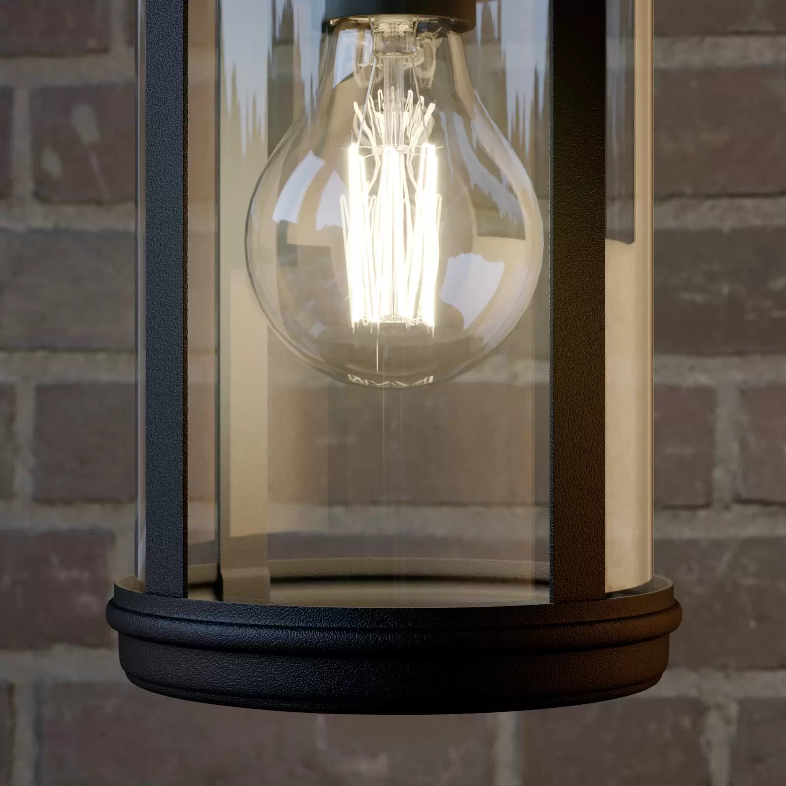 Modern Outdoor Wall Lamp with Glass Diffuser