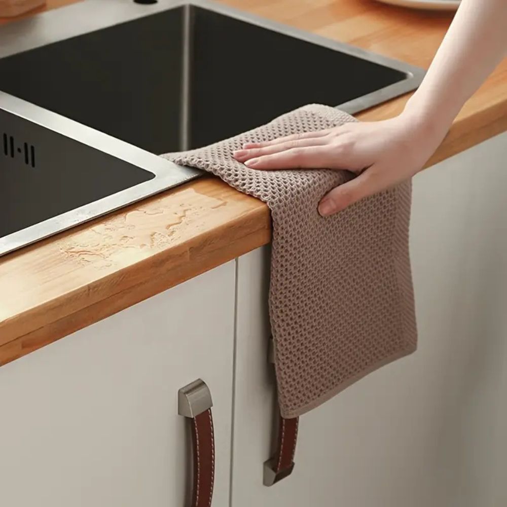 Honeycomb Cotton Kitchen Towels – Ultra Absorbent