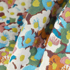Floral Reversible Bath Towel with Colorful Print