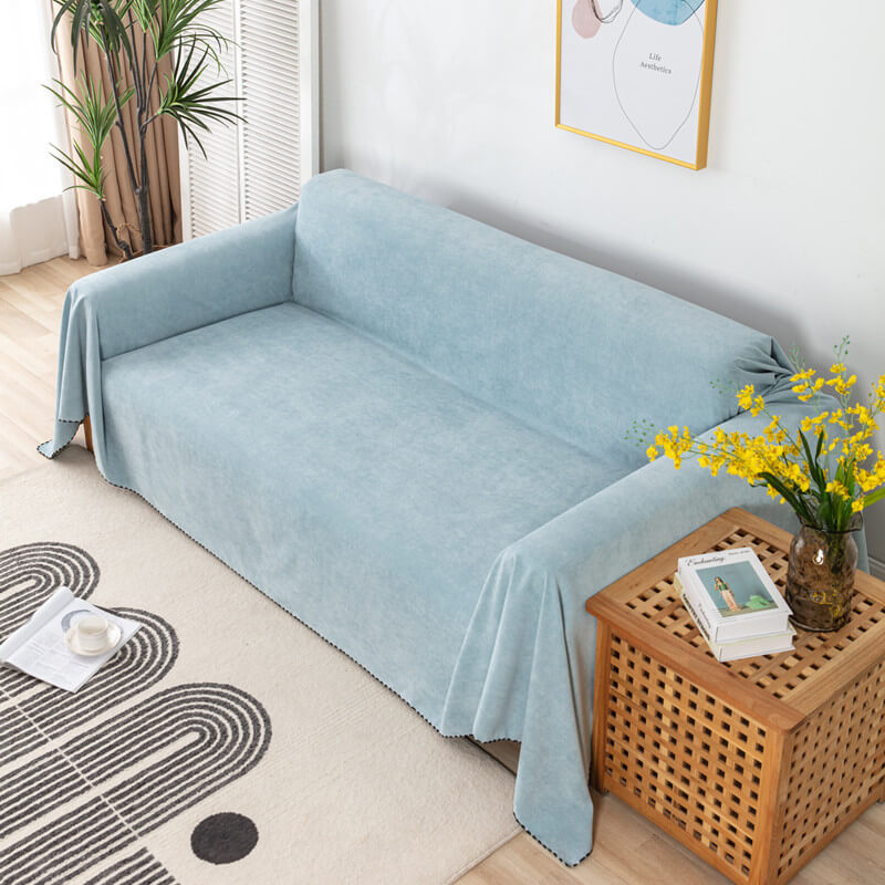 Waterproof Sofa Throw Cover with Jacquard Edge